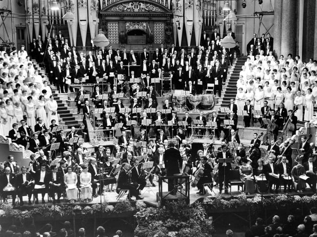 A performance of Prokofiev's 'War and Peace' at the Leeds Triennial Musical Festival staged at Leeds Town Hall in April 1967. This was the British premiere of this performance by the New Philharmonia,led by Edward Downes, and featuring the Feastival Chorus and Soloists.