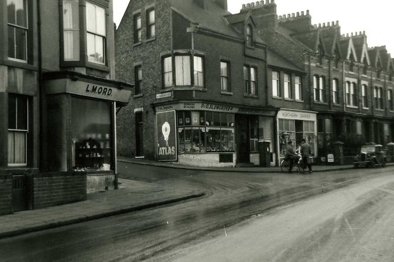 Slowgrove General Dealer and Northern Dairies can be seen in this view of Stockton Road. Photo: Hartlepool Library Service.