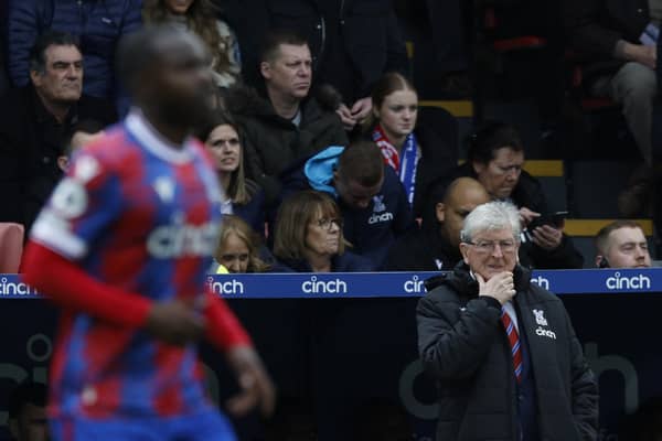 STRONG WARNING: From Crystal Palace boss Roy Hodgson. Photo by IAN KINGTON/AFP via Getty Images.