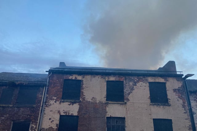 Firefighters have now extinguished the fire, but road closures remain in place on Vicar Lane, Fish Street and Kirkgate while emergency services carry out their enquiries