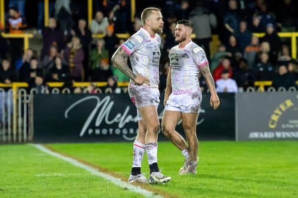 Blake Austin and James Bentley could return from injury for Rhinos. Picture by Allan McKenzie/SWpix.com.