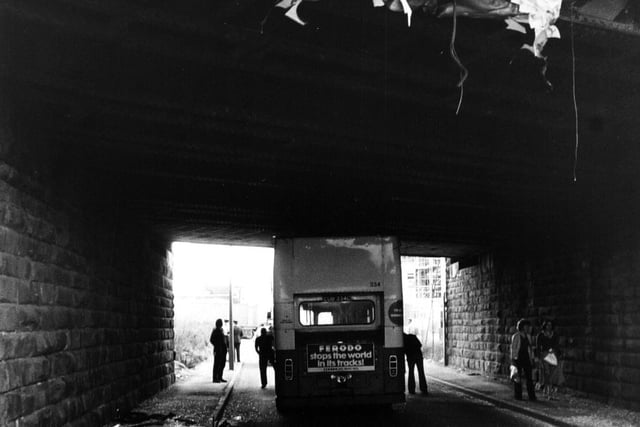 September 1979 and 39 children were taken to hospital after their school bus ploughed into a bridge on Sweet Street ripping off the roof.