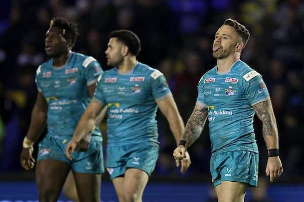 Justin Sangare, Rhyse Martin and Richie Myler react to last week's defeat at Warrington. Aidan Sezer reckons it'll be a much better team performance v Hull on Friday. Picture by Paul Currie/SWpix.com.