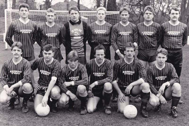 Aberford Albion pictured in April 1988. They needed just one point from their last five games to clinch the Premier Division of the Harrogate and District League. Back row, from left, are Graham Jackson, Kevin Hayton, Darren Walton, Richard McNally, Andy Taylor, Kevin Bradley, Stephen Bradley (manager). Front row, from left, are Gary Walton, Chris Keenan, Malcolm Taylor, Andrew Walton, Stephen Walton and John Dinniwell.