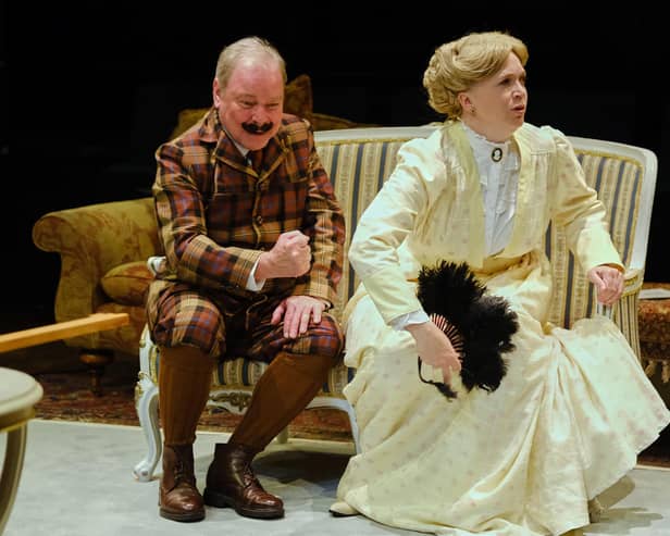 Paul Kemp and Frances Marshall in Sir Alan Ayckbourn's Show & Tell at the Stephen Joseph Theatre in Scarborough