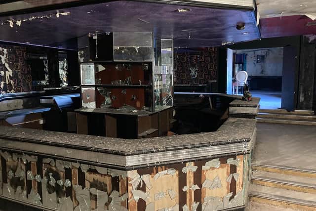 Old nightclub bar. LDRS