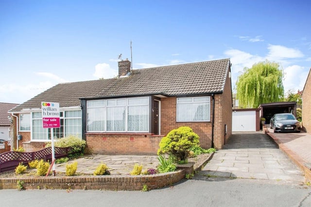 This two bedroom semi-detached bungalow in a sought-after area of Morley is in need of modernisation but would make an ideal retirement home. It comprises a living room, separate kitchen, two bedrooms and bathroom. The property has a driveway and gardens to the front and rear. It is listed with William H Brown and offers over £200,000 are being sought.