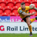 Castleford Tigers' Liam Hood has been hospitalised with a neck injury. Picture by Allan McKenzie/SWpix.com.