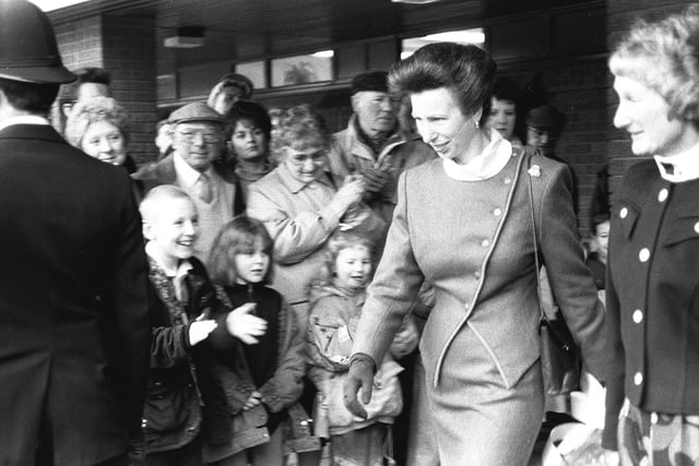 Princess Anne visited King's Mill hospital in 1993 to open a new phase of the hospital's development