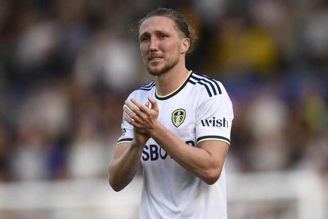 AMBITION: Outlined by Whites defender Luke Ayling, pictured after the club's relegation to the Championship upon last Sunday's 4-1 defeat at home to Tottenham.
Photo by OLI SCARFF/AFP via Getty Images.