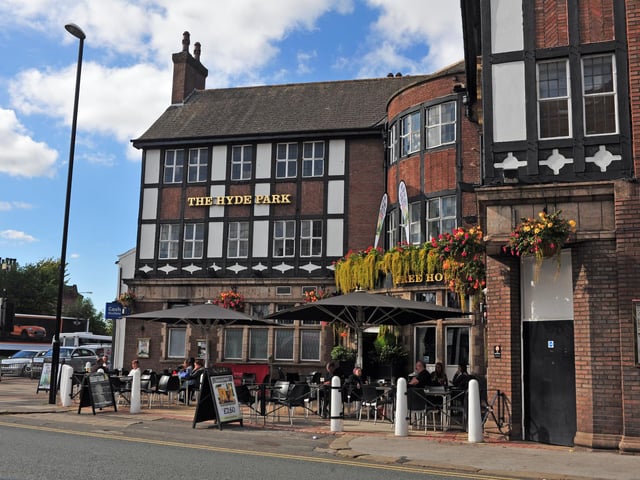 The short walks between previous pubs is done away with now, with the next trip being a walk or bus down Headingley Lane to The Hyde Park. It’s often a moment of truth for many on the run, with some taking the chance to slink off.