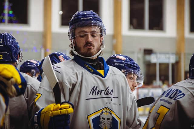 GONE: Former Leeds Knights import forward, Bailey Conger. Picture: Jacob Lowe/Knights Media.