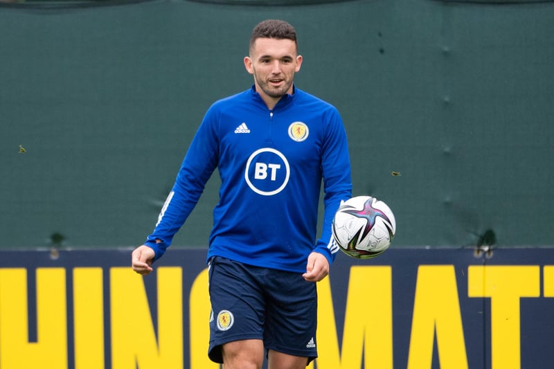 Having been brought off in the Moldova win to conserve energy, the Aston Villa man should retain his place as the furthest forward of Scotland's midfield trio