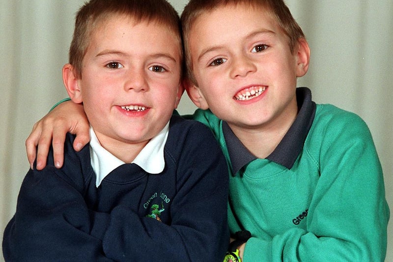 Nathan and Lewis Turner, aged 6.