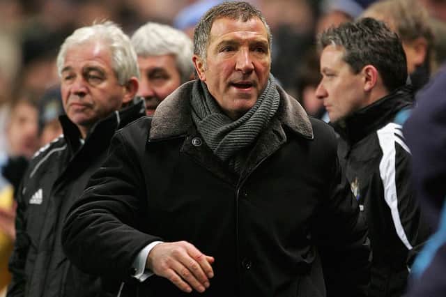 Graeme Souness during his last game in charge of Newcastle United against Manchester City  (Photo by Clive Mason/Getty Images)