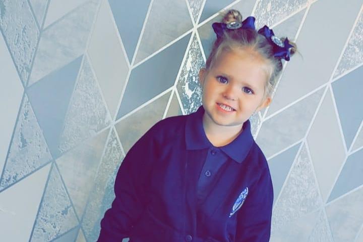 Heather Louisee Doherty, said: "Evelynns first day of nursery."