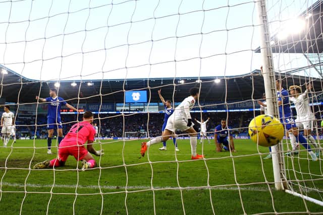 RESCUE JOB - Leeds United came back from two goals down against 10-man Championship side Cardiff City and Sonny Perkins was the man to grab the stoppage time equaliser. Pic: Getty