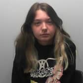 Mia Howarth, 21, who drove in her socks and used her mobile phone to film her boyfriend hanging out of a passenger window has been jailed for three years after her car crashed into a ditch in Harrogate, causing his death