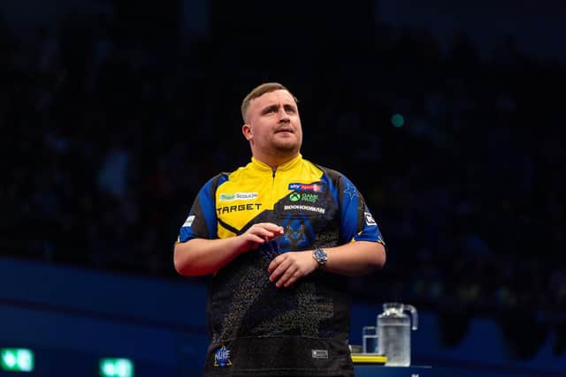 Darts world champion Luke Littler. Picture by Sebastian Doppstadt/PDC