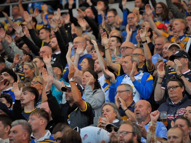 It was a tough evening on the pitch for Leeds Rhinos against Wigan Warriors, but the support off it never faltered.
