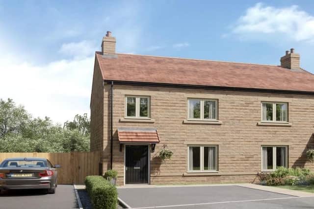 The homes outlined in the new Taylor Wimpey development