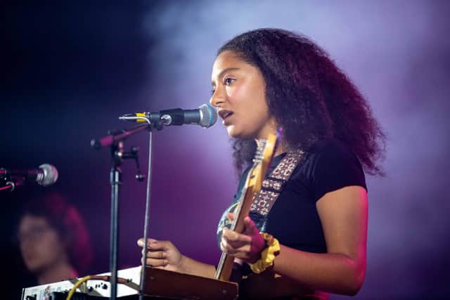 Lily Fontaine of English Teacher at Leeds Festival in 2023. Picture: Mark Bickerdike Photography.