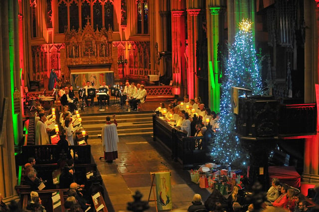 Leeds Minster had been decorated in all its festive finery for the occasion.