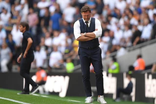 INJURY BLOW: For Southampton boss Ralph Hasenhuttl, right, pictured during last weekend's 4-1 defeat at Tottenham Hotspur.  Photo by Harriet Lander/Getty Images.