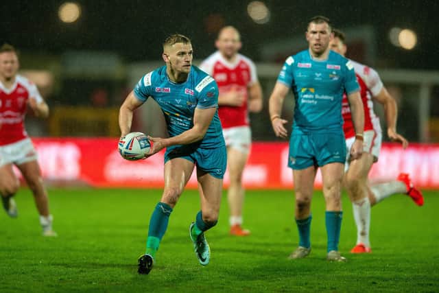 Luke Hooley made his Rhinos debut against Hull KR last month. Picture by Bruce Rollinson.