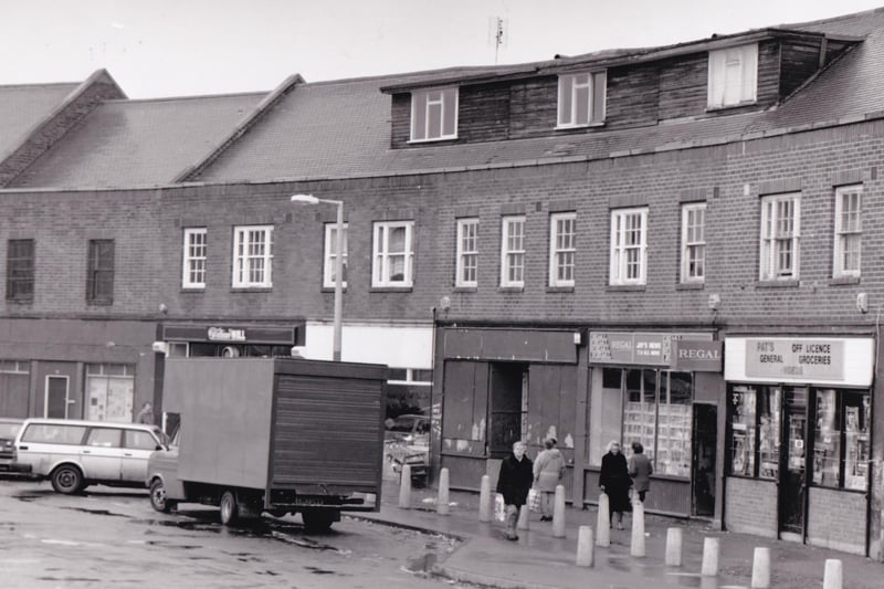 Do you remember these shops on Coldcotes Circus? Pictured in February 1991.