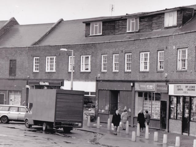 Do you remember these shops on Coldcotes Circus? Pictured in February 1991.