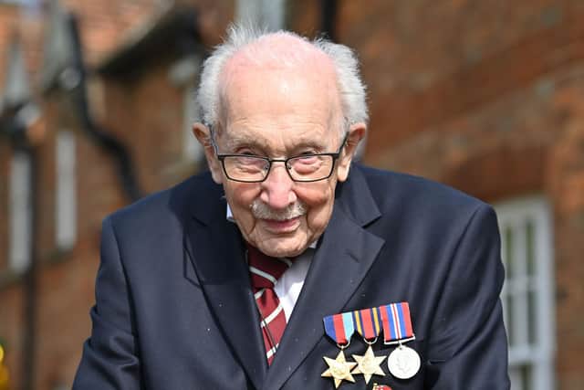 Captain Sir Tom Moore died aged 100 with Covid-19 (Getty Images)