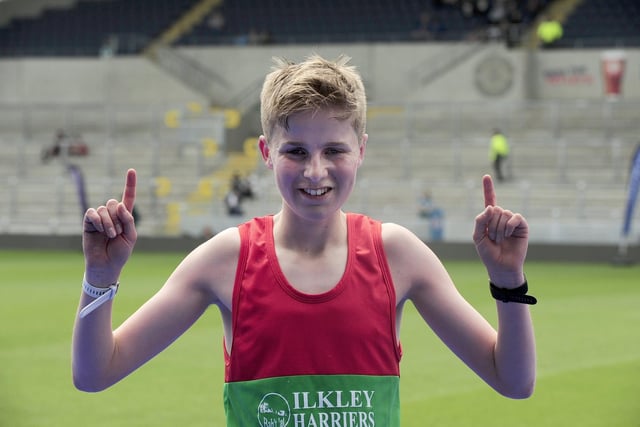 Edward Hobbs, 17, from Ilkley, claimed first place in the Leeds Half Marathon.