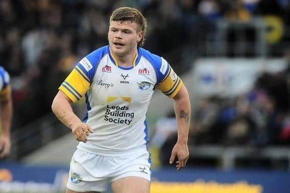 Leeds Rhinos' emerging prop Tom Nicholson-Watton could play "plenty" of Betfred Super League this year, coach Rohan Smith reckons. Picture by Steve Riding.