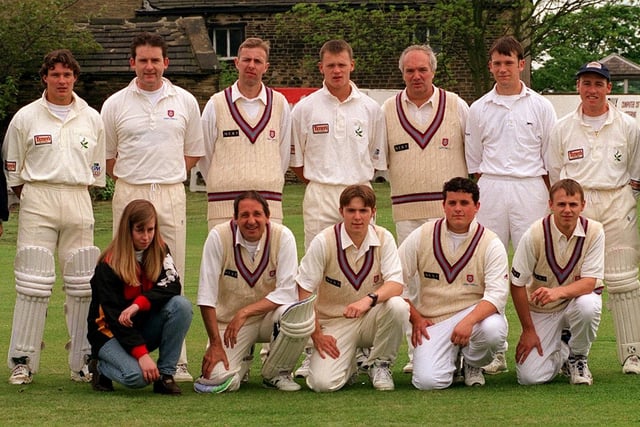 Pudsey Congs, who played in Divison 1 of the Bradford League, pictured in May 1997. Back row, from left, are Michael Knight, Richard Kettleborough, Chris Simpson, Richard Thorpe, Jamie Hood, Phil Carrick (captain), James Middlebrook, Colin Chapman and Derrick Reason. Front row, from left, are Emma Taylor (scorer), Derek Randall, Michael Oldfield, Craig Hunte and Mark Ross.