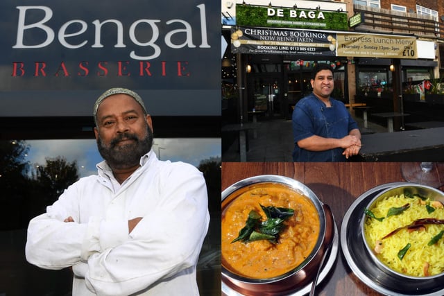 Clockwise from left: Mohan Mia, co-founder of Bengal Brasserie, Clive Silveira, executive chef at De Baga, and dishes at Tharavadu