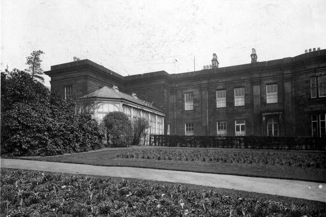 Conservatory cafe building to the side of the Mansion House in March 1938. Catering was done by the Gilpin family. In 1884 William Gilpin had the licence which was taken over by his son Craven in 1894.