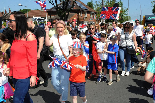 Revellers flocked to the market town of Pudsey for the annual parade that was held in glorious weather this year. Picture: Steve Riding.