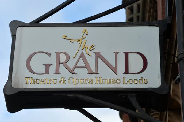 The Leeds Grand Theatre, in New Briggate, is celebrating its 145th anniversary. Photo: Jonathan Gawthorpe.