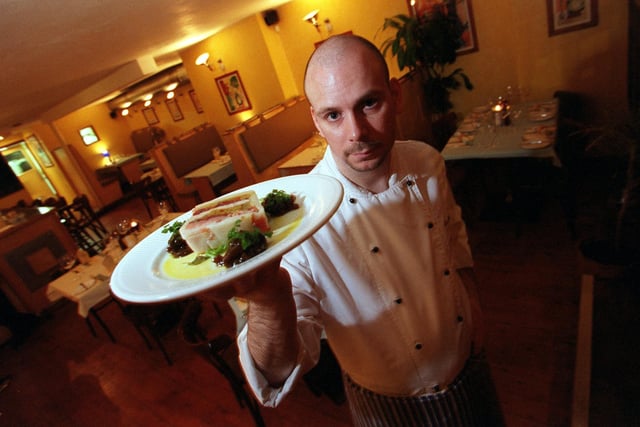 Gavin Beedham, chef at the Ilkley's Farsyde restaurant. Pictured in January 1999.