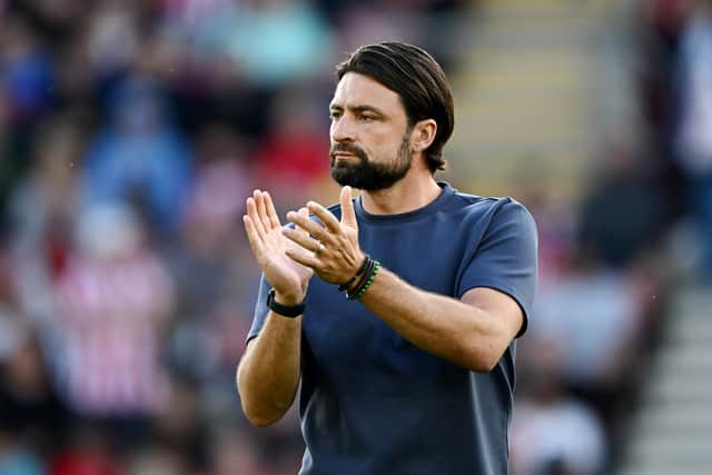 PRAISE: For Leeds United and a particular Whites star from Southampton boss Russell Martin, above, but also a clear Saints plan in the Championship showdown at St Mary's. Photo by Mike Hewitt/Getty Images.