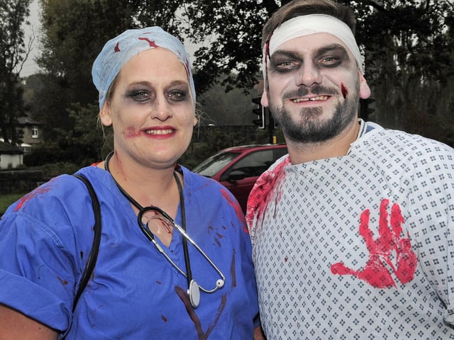 Vicki and Scott Richardson travelled from Castleford to take part in the Otley Run