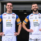 Rhinos signings Brodie Croft and Andy Ackers. Picture by Matthew Merrick/Leeds Rhinos.