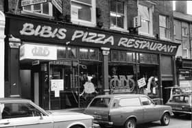 Bibis restaurant on Mill Hill in Leeds city centre pictured in September 1982.