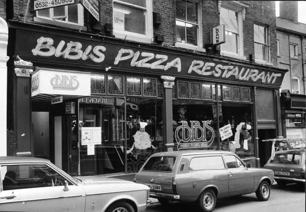 Bibis restaurant on Mill Hill in Leeds city centre pictured in September 1982.