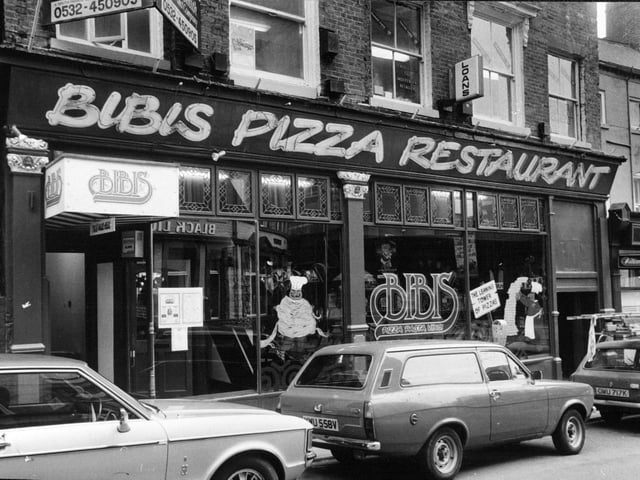 Bibis restaurant on Mill Hill in Leeds city centre pictured in September 1982.