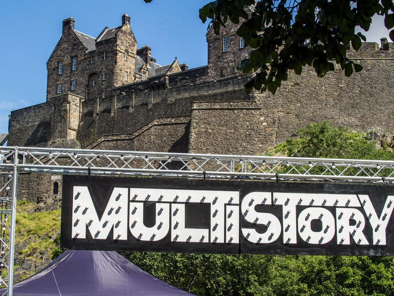 Multistory is an exciting new festival hub beneath Edinburgh Castle. There is an open-air performance stage, local street food stalls and bars. You can find it in Castle Terrace Car Park, and kids under two go free.