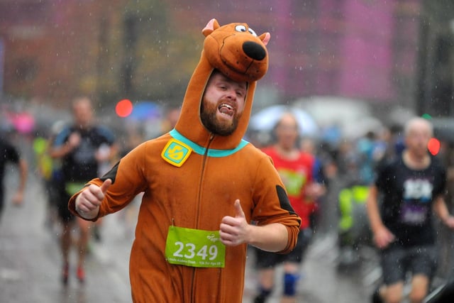 Scooby-Do joined in with the fundraising run.