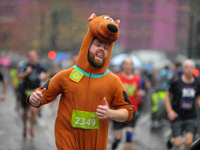 Scooby-Do joined in with the fundraising run.