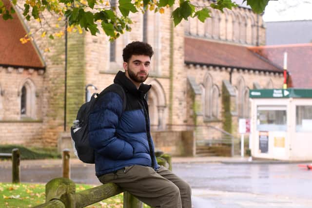 Joel Herman, 20, is the President of the Jewish Society for universities in Leeds. He said that Jewish students have faced "a really hostile environment on campus" since the attack on Israel earlier this month. Photo: Simon Hulme.